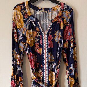 Soft Surroundings Slip-On Dress with Belt Tie-Size Large